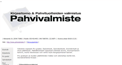 Desktop Screenshot of pahvivalmiste.fi